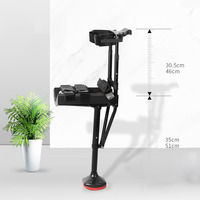Entrejambe télescopique pour adultes, 1 pièce, mains libres, pour fracture de la cheville, blessures frontales, une jambe