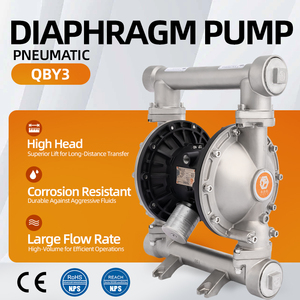GODO QBY3-65P Edelstahl-Diaphragmapumpe einfach zu bedienende pneumatische Übertragungspumpen für industriellen und chemischen Gebrauch Abwasser - Product Image 2