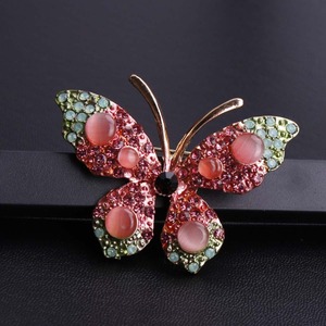Broches de Mariposa de Lujo con Diamantes de Imitación para Mujer, Elegantes Broches de Insectos de Cristal, Joyería de Moda para Bodas y Fiestas, Insignias para Abrigos - Product Image 2