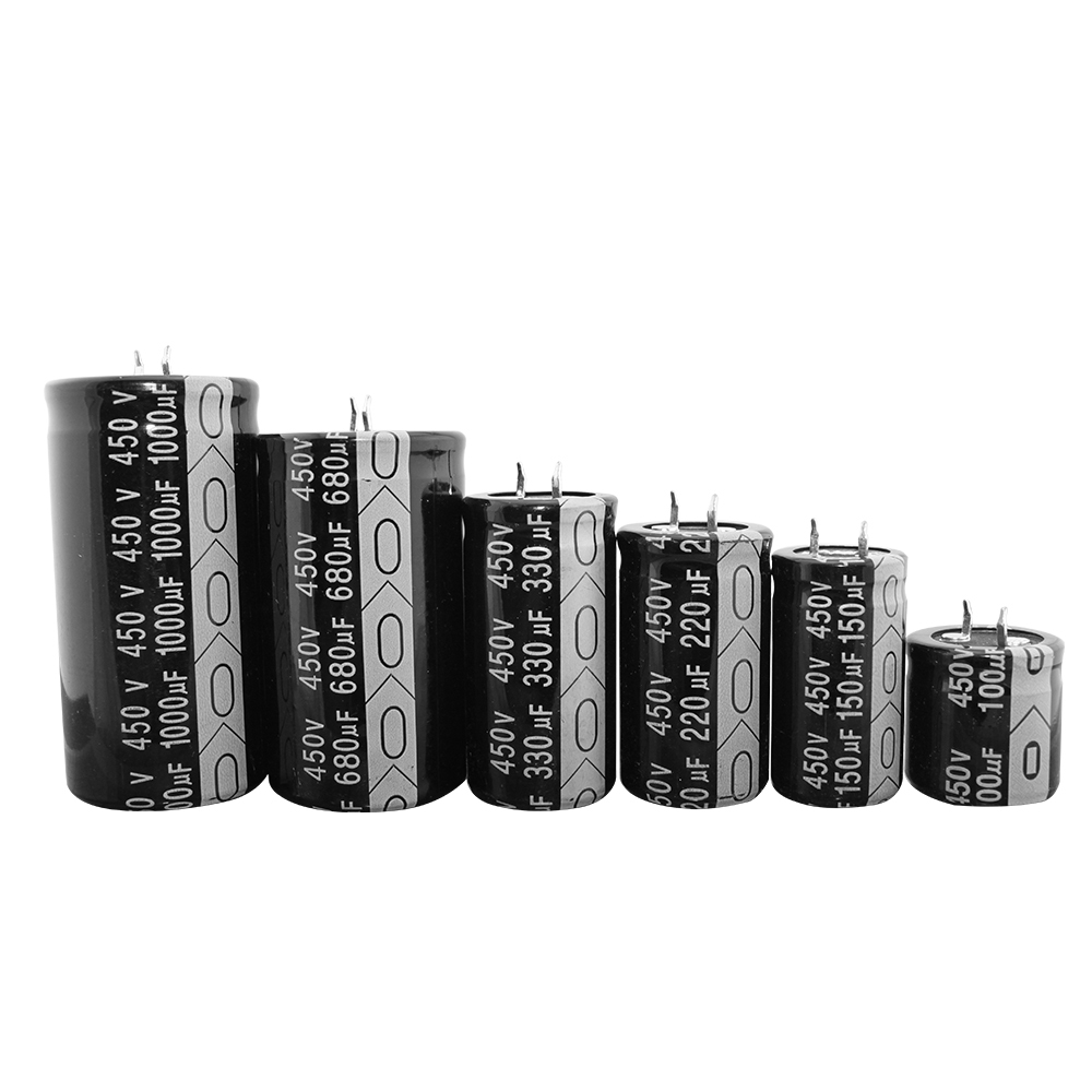 Горячий 25V 35V 50V 63V 80V 100V 200V 250V 400V 450V 100uf 150uf 220uf 330uf 680uf 1000uf Оснастка В алюминиевом электролитическом конденсаторе