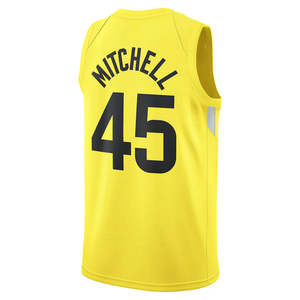 فريق يوتا للرجال # قميص كرة سلة دونوفان ميتشل رقم 45 مطرز بشعارات كلاسيكية، إصدار الشباب للمدينة، مخيط، صيفي، مقاسات كبيرة - Product Image 4