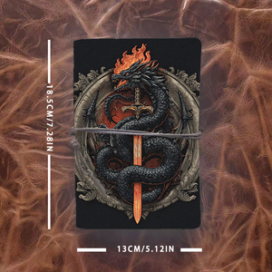 A6 Cuaderno hermoso hecho a mano Maravilloso regalo de Acción de Gracias para <span class=keywords><strong>abuelos</strong></span> Adecuado para la recolección de historias con Dragon Sword - Product Image 4