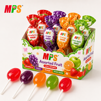 For MPS Halal Hard Candy Lollipops Gum Fruity Flavorful Xylitol Sweets Bulk with Icing Decoration Box Packaging