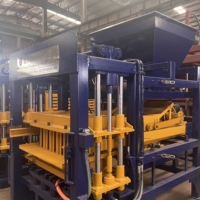 Machine automatique de moulage de blocs de ciment QT4-15, équipement de production de briques vibrantes hydrauliques, moule personnalisé