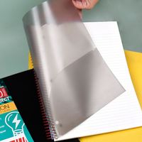 Carnet A4 à spirale trois trous avec couverture en PP et pochettes de pagination pour étudiants américains