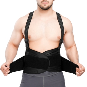 Cinturón de Soporte <span class=keywords><strong>Lumbar</strong></span> para Alivio del Dolor de Espalda, Cinturón de Soporte para Trabajo Pesado <span class=keywords><strong>con</strong></span> Correas para Hombros - Product Image 4