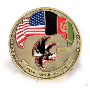 Newest commemorative Sublimation Carving Challenge Coins American Strong Power Eagle Challenge Coin 2D 3D custom usa metal coins