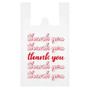 Logo personalizzato stampato borsa di ringraziamento borsa di plastica personalizzata imballaggio per lo Shopping fabbricati produttori di sacchetti di plastica