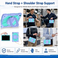 WESOROL Casing Tahan Guncangan Seluruh Bodi untuk Samsung Tab A11 Plus 11 2025 Tab A9 Plus 11 2023 dengan Tali Bahu dan Penyangga Berputar