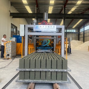 QT10-15 hoàn toàn tự động xi măng thủy lực rỗng Khối Máy Khóa liên động bê tông rắn mở khối dây chuyền sản xuất trong Kenya - Product Image 5