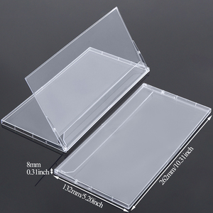 SUNSHING 262x132x8mm PS GPPS Stand Up Photo Sign Menu Display Stands Landscape Monthly Desktop Calendar for Office and Home - Product Image 1