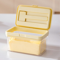 Boîte de conservation pour beurre, dispositif d'emballage hermétique, 250g pour diviser et conserver 500g de fromage à la crème