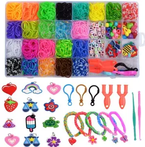 DIY Toy Rubber Band Bracelet Kit Loom Bracelet Making Kit for Kids