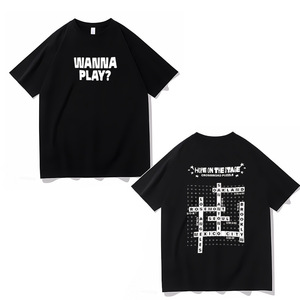 เสื้อยืดโอเวอร์ไซส์ผู้ชาย ผ้าฝ้าย 100% เนื้อหนา คอกลม แขนสั้น  รับสกรีนลาย เสื้อยืดลำลอง สตรีทแวร์ - Product Image 3