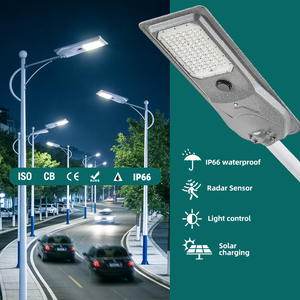 Lampadaire Solaire LED Tout-en-un pour Extérieur, Haute Luminosité, avec Contrôle par Capteur de Lumière et Détection Radar - Vente Chaude - Product Image 2