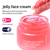 Crème Gel Hydratante Niacinamide Visage Marque Blanche Anti-Âge au Collagène Rose Hydrolysé Éclatant