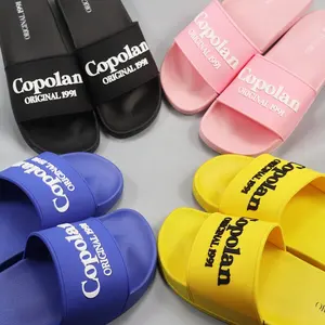New Designer Custom 3D rubber straps Sandals Slides Embossed Beach Slippers Custom Sliders Slippers With Logo