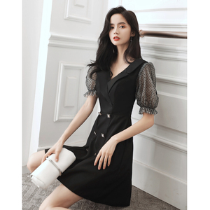 Abito in <span class=keywords><strong>pizzo</strong></span> <span class=keywords><strong>nero</strong></span> dal design semplice 2026, comodo abito in <span class=keywords><strong>pizzo</strong></span> da donna con motivo floreale - Product Image 3