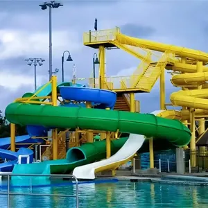 Water Amusement Park Rides Swimming Pool Fiberglass Slide for Children