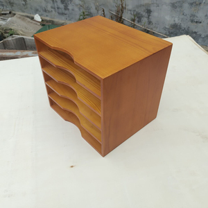 جميع الأغراض خشبية وثيقة الرف مع 5 مقصورة MDF العمودي حافظة ملفات ورقة المنظم درج خاص/للإزالة رفوف - Product Image 3