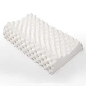 가장 인기있는 통기성 자연 히스 수면 윤곽 천연 라텍스 침대 휴식 베개