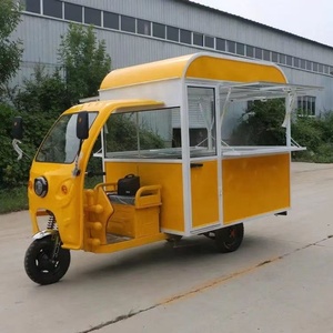 Ba bánh điện thực phẩm Giỏ Hàng Đường phố bán hàng tự động xe di động ăn sáng Snack thực phẩm xe tải Trailer 3 bánh xe - Product Image 4