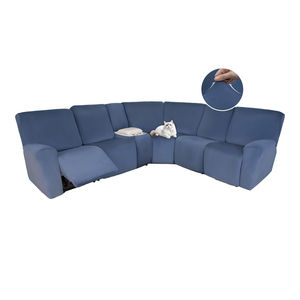 Funda de Sofá de Terciopelo Elástico Premium con Dobladillo Elástico - Funda de Repuesto Directa de Fábrica para Sala de Estar de Apartamento - Product Image 1