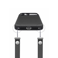 Nouvelle coque de téléphone en tissu technique pour iPhone 17 et 17 Air, équipée d'un bouton intelligent IA, avec trou pour cordon d'origine