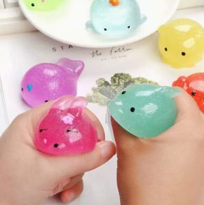 Hot Selling Giant Big Large TPR Soft Cute Animal <b>Squeeze</b> Stress <b>Balls</b> Jumbo Glitter Mochi Squishy Toys for Gift - Product Image 1