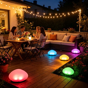 Lámpara Solar LED para Jardín, Terraza, Patio, Impermeable IP65, para Exteriores - Product Image 4
