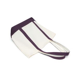 Custom <b>Large</b> <b>Canvas</b> Tote <b>Bag</b> with Solid Color Pattern Portable Minimalist Shoulder Shopping <b>Bag</b> - Product Image 2