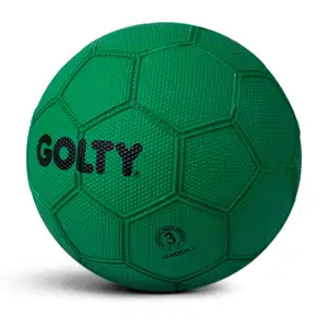 Ballons de handball bon marché en caoutchouc de taille officielle de logo personnalisé en vrac