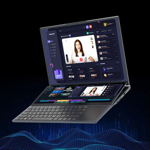 Oem Thương hiệu Mới máy tính xách tay đôi Scree 16 "+ 14" Màn hình kép máy tính xách tay Core 10855M 8GB RAM 256GB SSD kinh doanh máy tính xách tay máy tính - Product Image 3