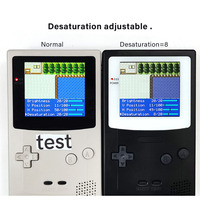 Désaturation 3.1 pouces Kit d'écran LCD FRM Q5 GBC IPS avec coque prédécoupée pour Game Boy Color GBC