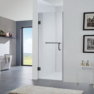 <span class=keywords><strong>Mampara</strong></span> de <span class=keywords><strong>ducha</strong></span> fija <span class=keywords><strong>abatible</strong></span> de vidrio templado sin marco para baño - Product Image 1