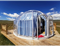 Offre Spéciale polycarbonate tente dôme transparent PC dôme GÉODÉSIQUE glamping bulle tente maison