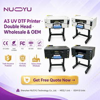 Nueva Impresora DTF de Tinta UV OEM A3 de Doble Cabezal para Personalizar Carcasas, Logotipos y Placas de Identificación, MOQ de 10 Unidades, Marca Privada