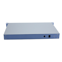 Boîtier de châssis combiné en aluminium extrudé 1U sur mesure OEM, support rack, pour commande électronique industrielle, avec poignée argentée