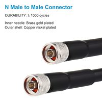 Cable Coaxial LMR400, Conectores RF Macho a Macho, Cable de Puente de Baja Pérdida, Ensamblaje de Cable RF