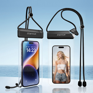 New Universal 8 Inch Waterproof <strong>Mobile</strong> Phone <strong>Bag</strong> Clear Easy to Use Touch Sensitive Dry Pouch for Water Sports - Product Image 1