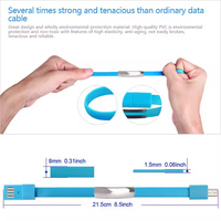 Bracelet de Charge et de Synchronisation USB Type C Multicolore Tendance pour Téléphone Portable