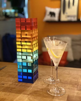 Tour à empiler en acrylique coloré, blocs de construction en plexiglas, jeu de tour, Lucite, jeux de société