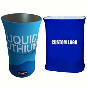 Mesa de Exhibición Plegable Portátil con Marco de Aluminio Rectangular, Ligera, de Diseño Moderno, para Ferias Comerciales y Promociones - Product Image 1