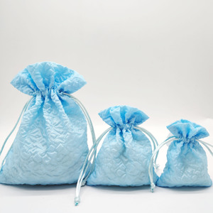 Custom Drawstring Seersucker <b>Gift</b> <b>Bags</b> for Baby Shower Birthday <b>Party</b> for Candy - Product Image 3