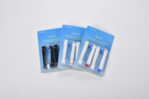 Tête de <span class=keywords><strong>brosse</strong></span> <span class=keywords><strong>à</strong></span> dents de remplacement pour <span class=keywords><strong>brosse</strong></span> <span class=keywords><strong>à</strong></span> dents électrique, compatible avec <span class=keywords><strong>Oral</strong></span> <span class=keywords><strong>B</strong></span> <span class=keywords><strong>io</strong></span> série <span class=keywords><strong>9</strong></span>, EB-17S - Product Image 4