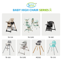 Chaise haute pliable avec coussin en PU Cadre léger et portable pour les voyages et les espaces compacts