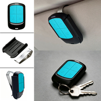 Émetteur de commande de portail électrique GENIUS ECHO TX4 RC 6100334, code tournant 433 MHz, avec clip de fixation pour visière
