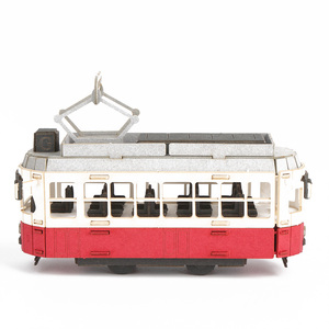 CUPUZ <span class=keywords><strong>Puzzle</strong></span> 3D in Carta della Tramvia Austriaca, Delicato Souvenir di Mozart, Artigianato Fatto a Mano, Regalo Collezionabile per Bambini e Adulti - Product Image 1