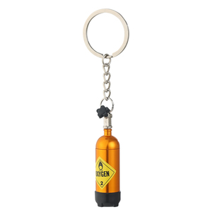 Turbo nitrus oksida gantungan kunci logam besi tahan karat kotak pil gantungan kunci cahaya bentuk 3D gantungan kunci gaya busana cetak layar sutra - Product Image 4
