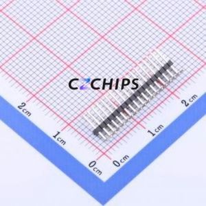 KH-1.27PH90-1X18P-L10.5 Pin Header Bent Lead Through Hole,P=1.27mm Connector 1x18P 1.27mm Pin Header Right Angle Insert - Product Image 2